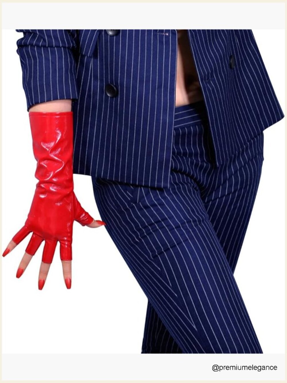 Faux Leather Fingerless Driving Gloves - Half Finger for Motorcycle Cosplay